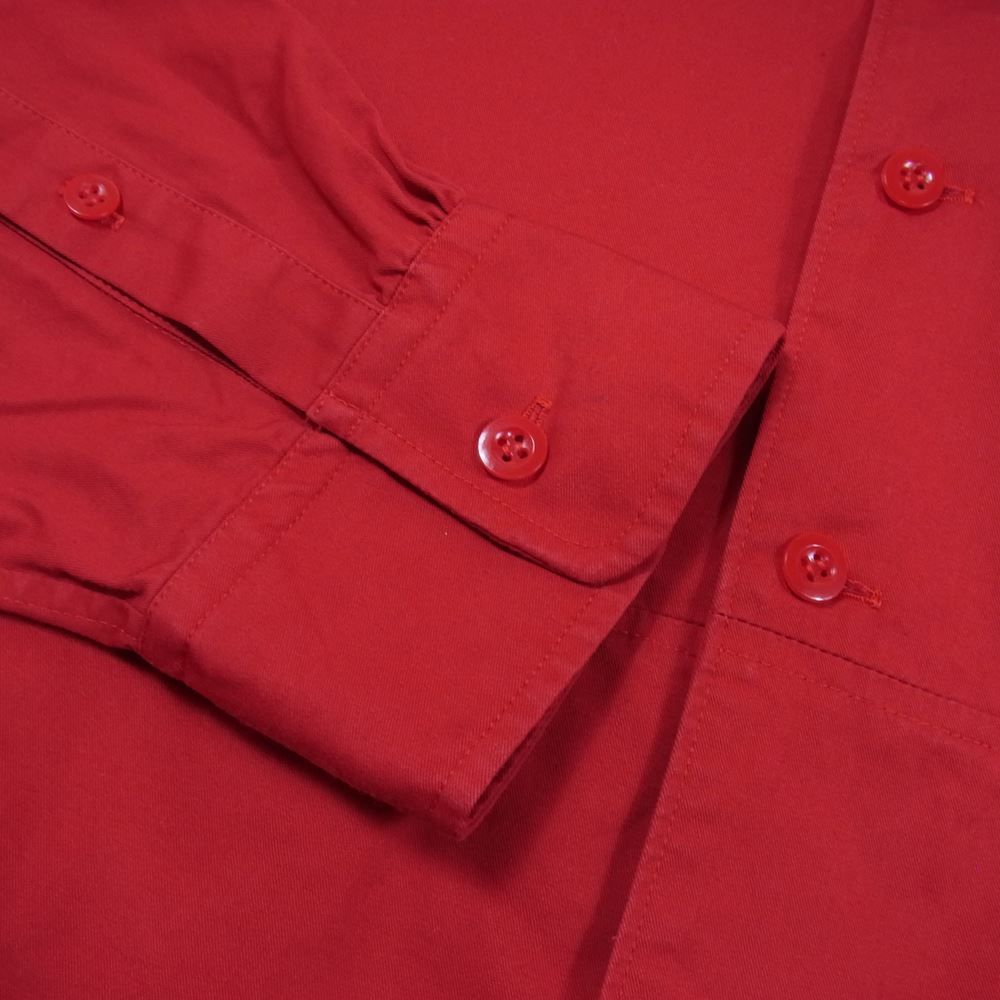 Y's Yohji Yamamoto ワイズ ヨウジヤマモト YA-B14-055 BANG ON ! ワイズ バングオン コットン バーバリー 切り替え ビッグ シャツ レッド系 表記無し【中古】