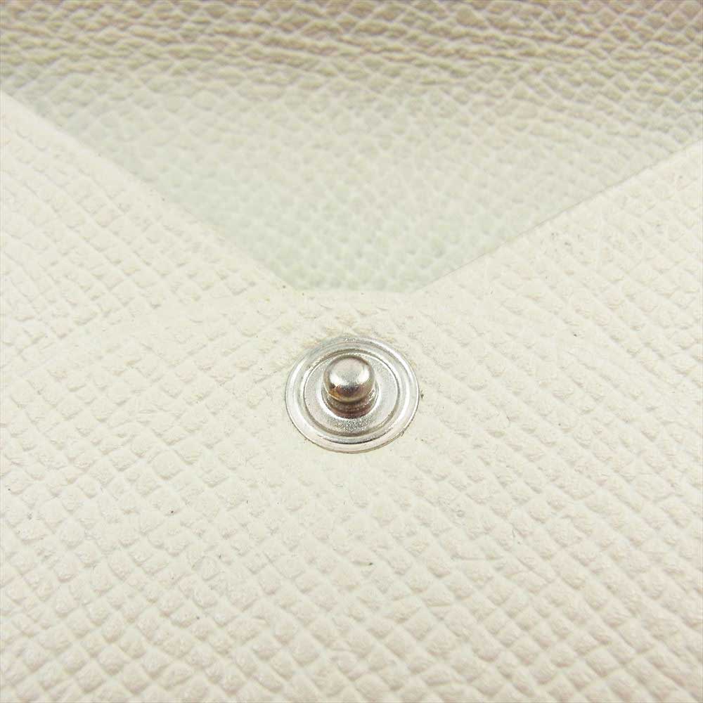 HERMES エルメス バスティア T刻印 レザー コインケース 小銭入れ オフホワイト系【中古】