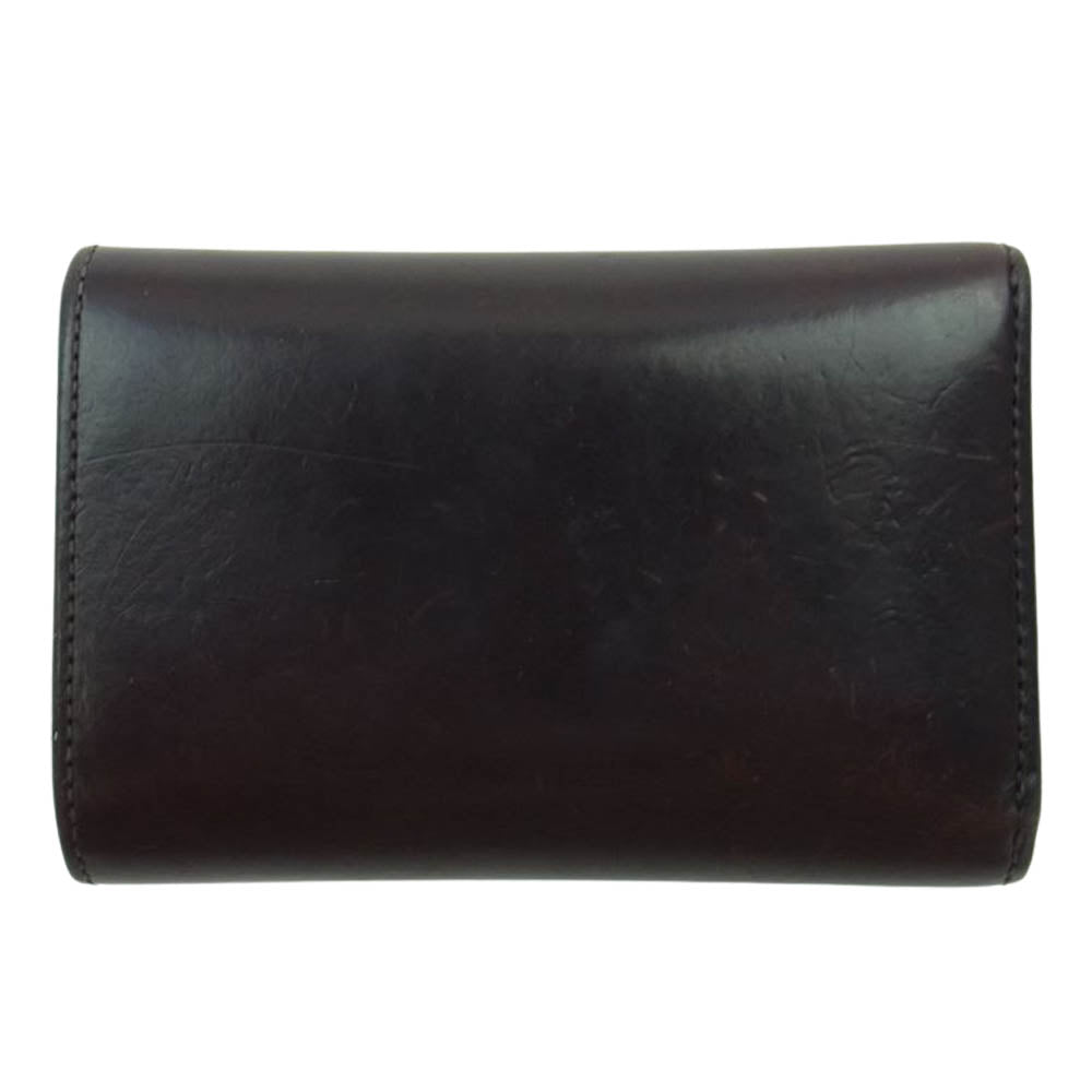WILDSWANS ワイルドスワンズ BYRNE バーン 三つ折り 財布 ウォレット ダークブラウン系【中古】