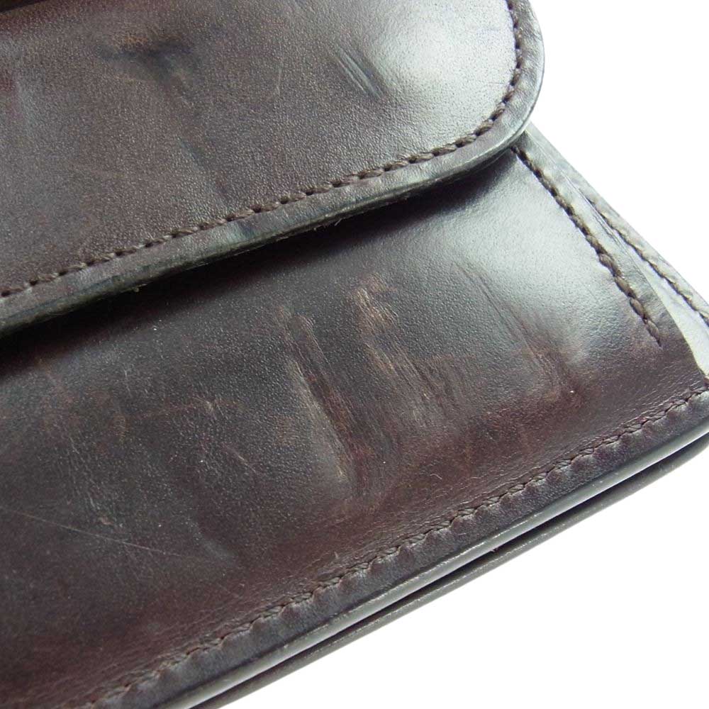 WILDSWANS ワイルドスワンズ BYRNE バーン 三つ折り 財布 ウォレット ダークブラウン系【中古】