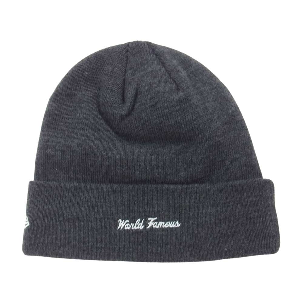 Supreme シュプリーム 21AW New Era ニューエラ Box Logo Beanie ボックス ロゴビーニー ニットキャップ チャコールグレー ダークグレー系【中古】