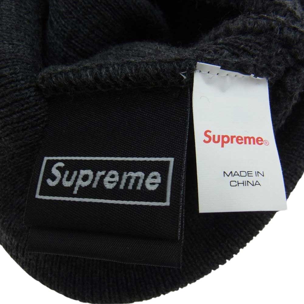 Supreme シュプリーム 21AW New Era ニューエラ Box Logo Beanie ボックス ロゴビーニー ニットキャップ チャコールグレー ダークグレー系【中古】