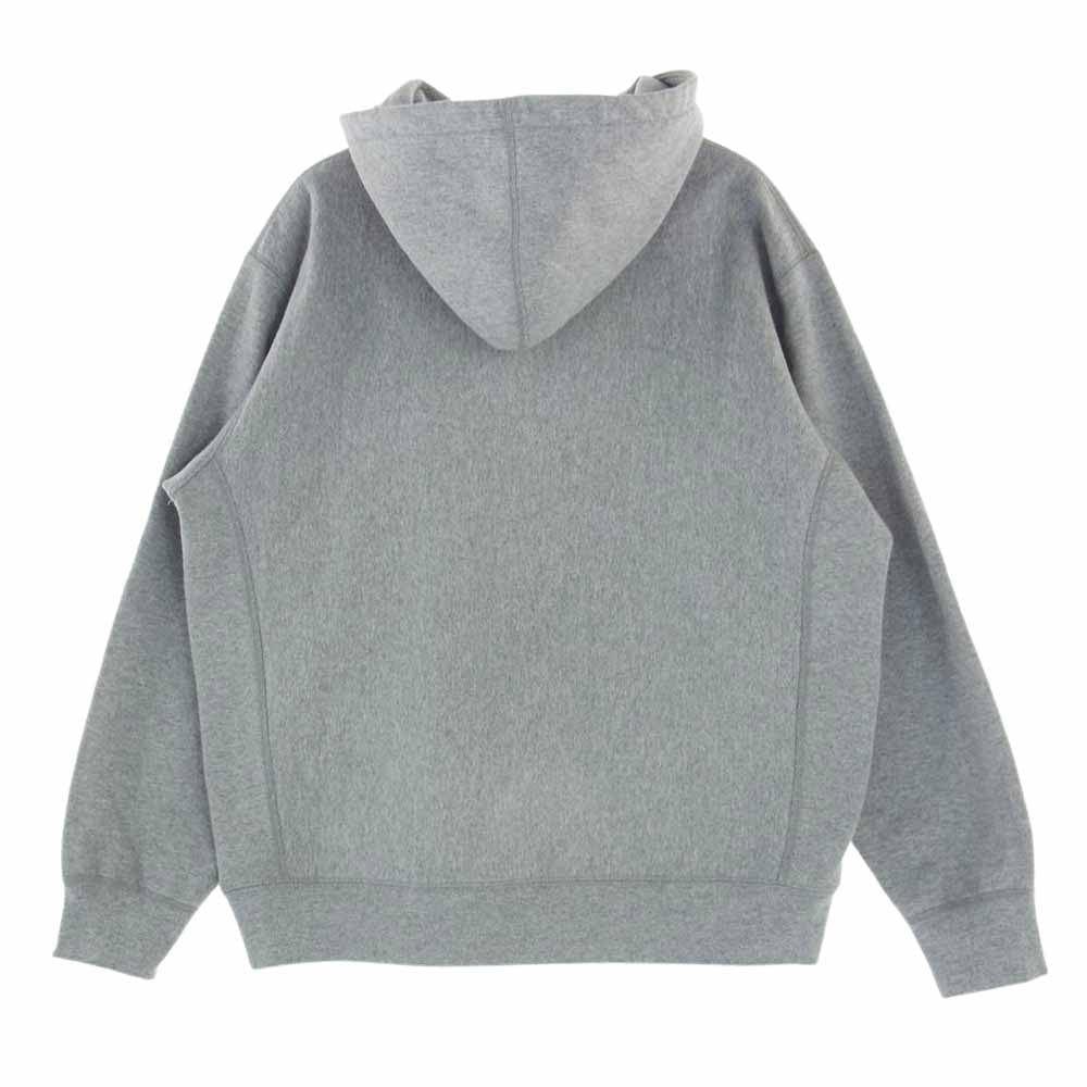 Supreme シュプリーム 21SS Chalk Logo Hooded Sweatshirt チョーク ボックスロゴ プルオーバー スウェットパーカー グレー系 S【中古】
