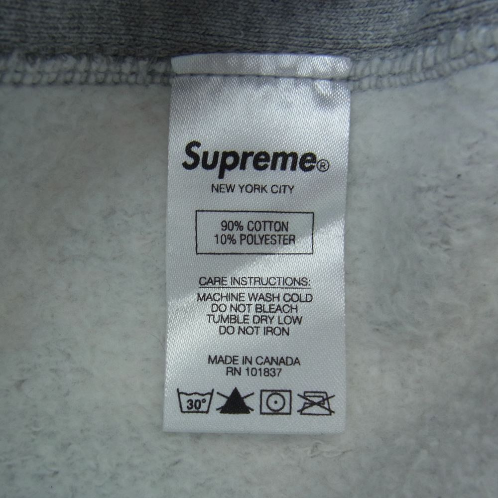 Supreme シュプリーム 21SS Chalk Logo Hooded Sweatshirt チョーク ボックスロゴ プルオーバー スウェットパーカー グレー系 S【中古】