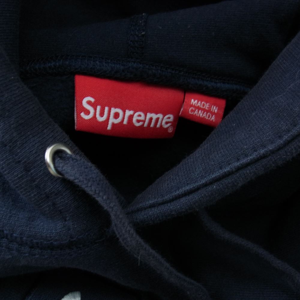 Supreme シュプリーム 20AW Cross Box Logo Hooded Sweatshirt クロス ボックス ロゴ フーデッド スウェット プルオーバ― パーカー ネイビー系 S【中古】