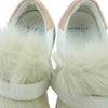MONCLER モンクレール VICTOIRE ファー スニーカー ホワイト系 TG37【中古】