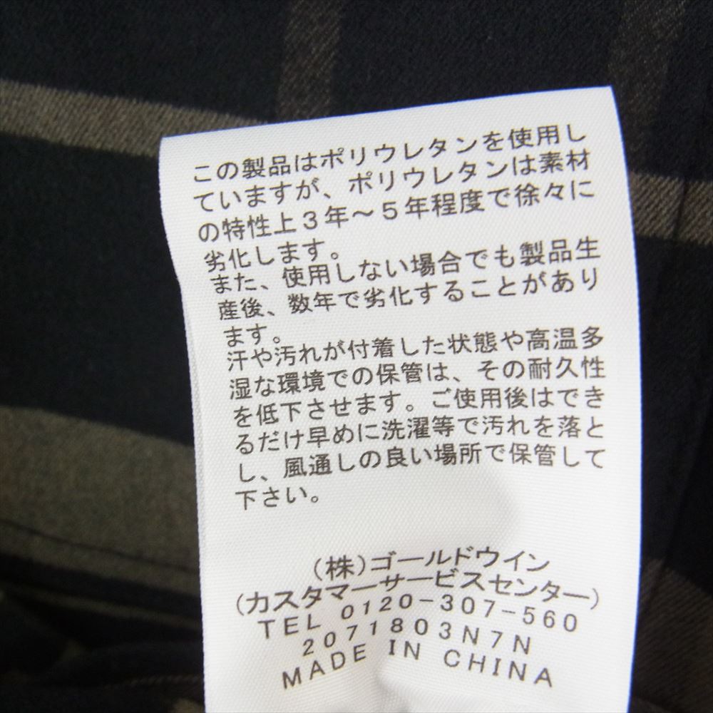 THE NORTH FACE ノースフェイス NR62031 L/S Stretch Flannel Shirt チェック フランネル シャツ ブラウン系 M【中古】