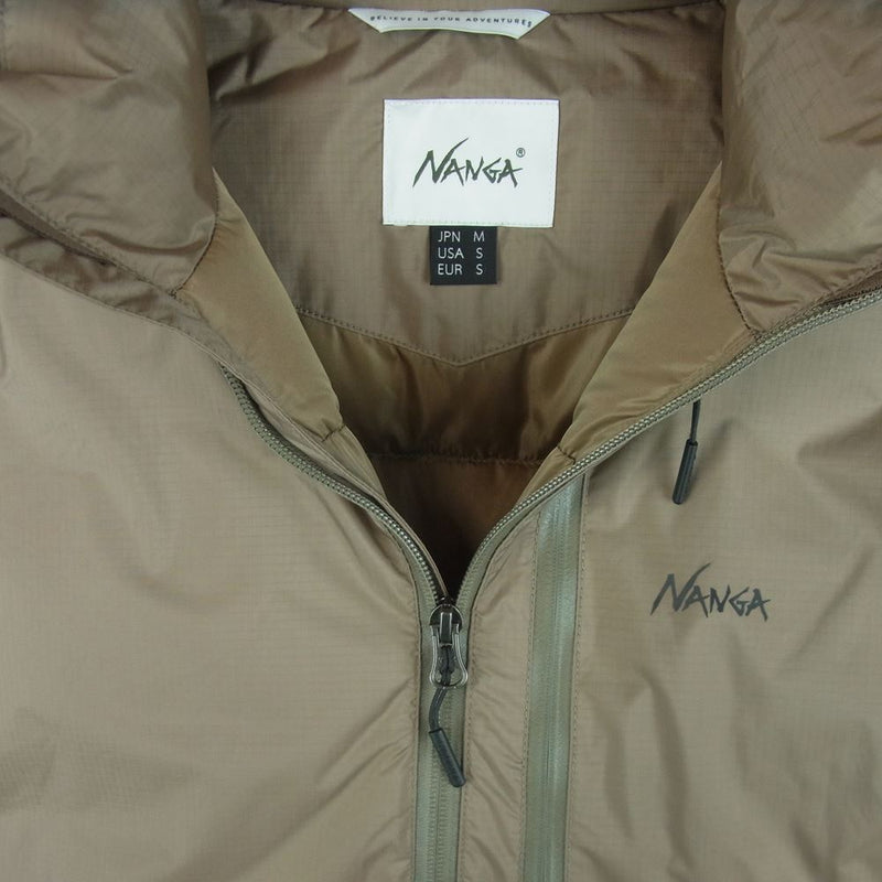 NANGA ナンガ AURORA STAND COLLAR DOWN JACKET オーロラ スタンドカラー ダウン ジャケット グレイッシュベージュ系 M【中古】