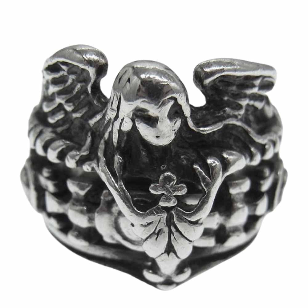 LEATHERS AND TREASURES レザーズアンドトレジャーズ ガーディアン エンジェル リング シルバー系 約13号【中古】