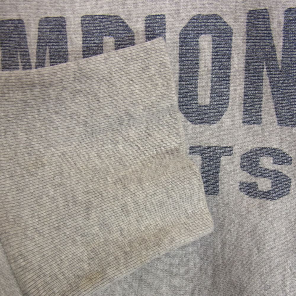 Champion チャンピオン REVERSE WEAVE 染み込みプリント スウェット トレーナー グレー系 M【中古】