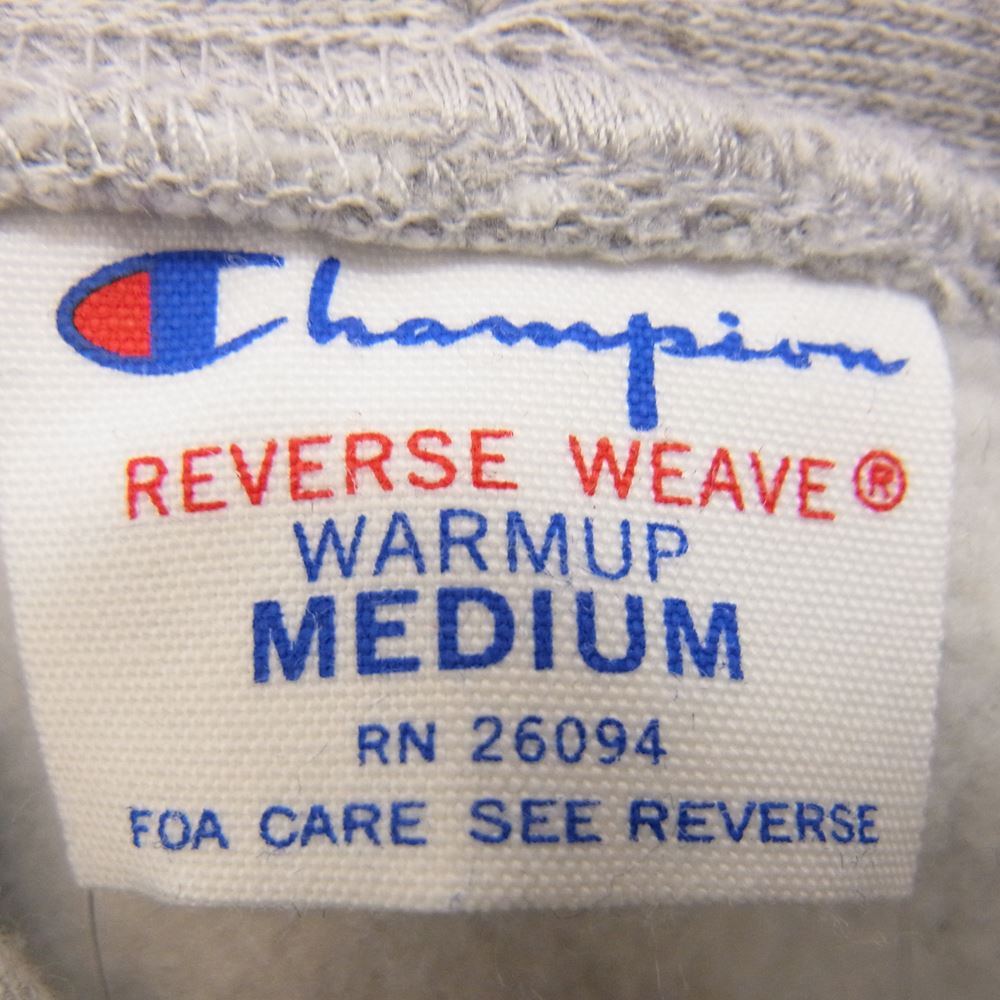 Champion チャンピオン REVERSE WEAVE 染み込みプリント スウェット パーカー グレー系 M【中古】