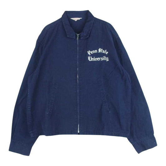 Champion チャンピオン ヴィンテージ TALON タロンジップ スウィングトップ ブルゾン コットン ネイビー系 L【中古】