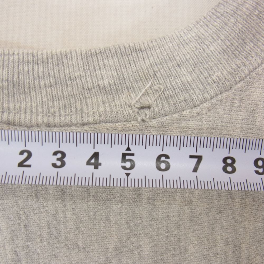 Champion チャンピオン USA製 トリコタグ 後期 REVERSE WEAVE ラバープリント スウェット トレーナー グレー系 S【中古】