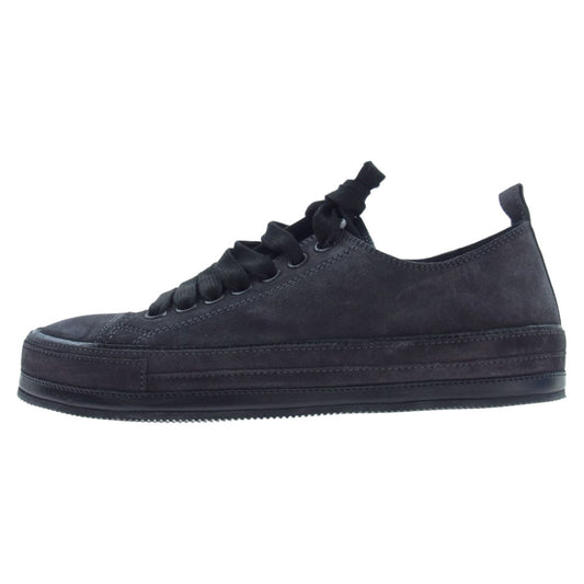 ANN DEMEULEMEESTER アンドゥムルメステール GERT LOW TOP SNEAKERS ラウンドトゥ ローカット スニーカー ブラック系 40【極上美品】【中古】