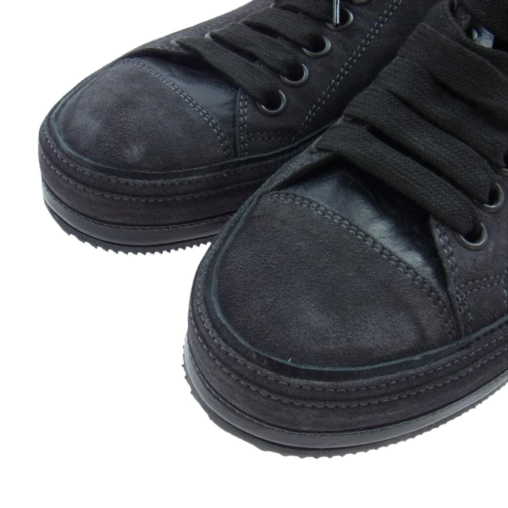ANN DEMEULEMEESTER アンドゥムルメステール GERT LOW TOP SNEAKERS ラウンドトゥ ローカット スニーカー ブラック系 40【極上美品】【中古】