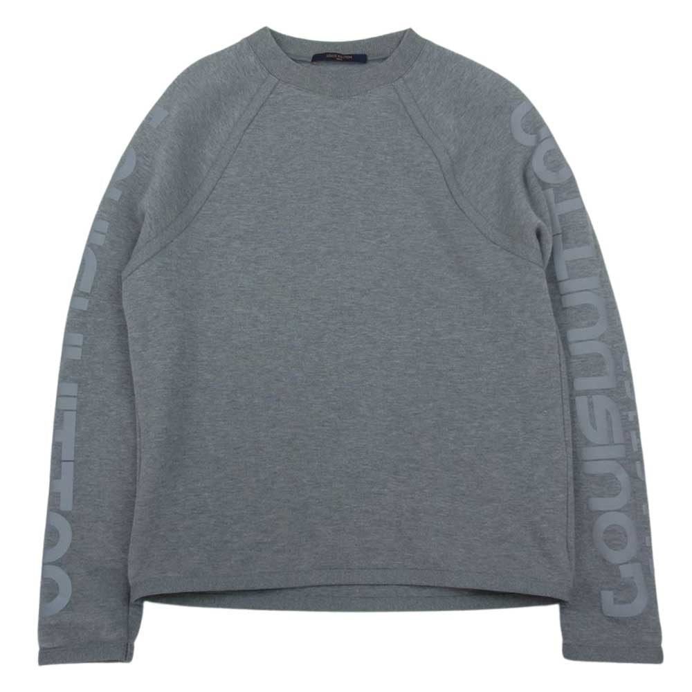 LOUIS VUITTON ルイ・ヴィトン 18AW RM181 JUJ HEY67W   アーム リフレクティブ ロゴ スウェット グレー系 M【中古】