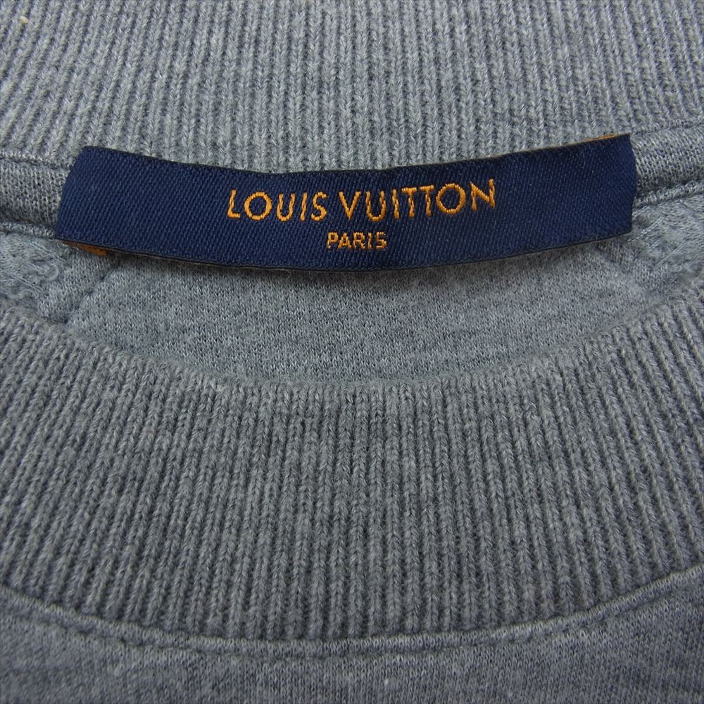 LOUIS VUITTON ルイ・ヴィトン 18AW RM181 JUJ HEY67W   アーム リフレクティブ ロゴ スウェット グレー系 M【中古】