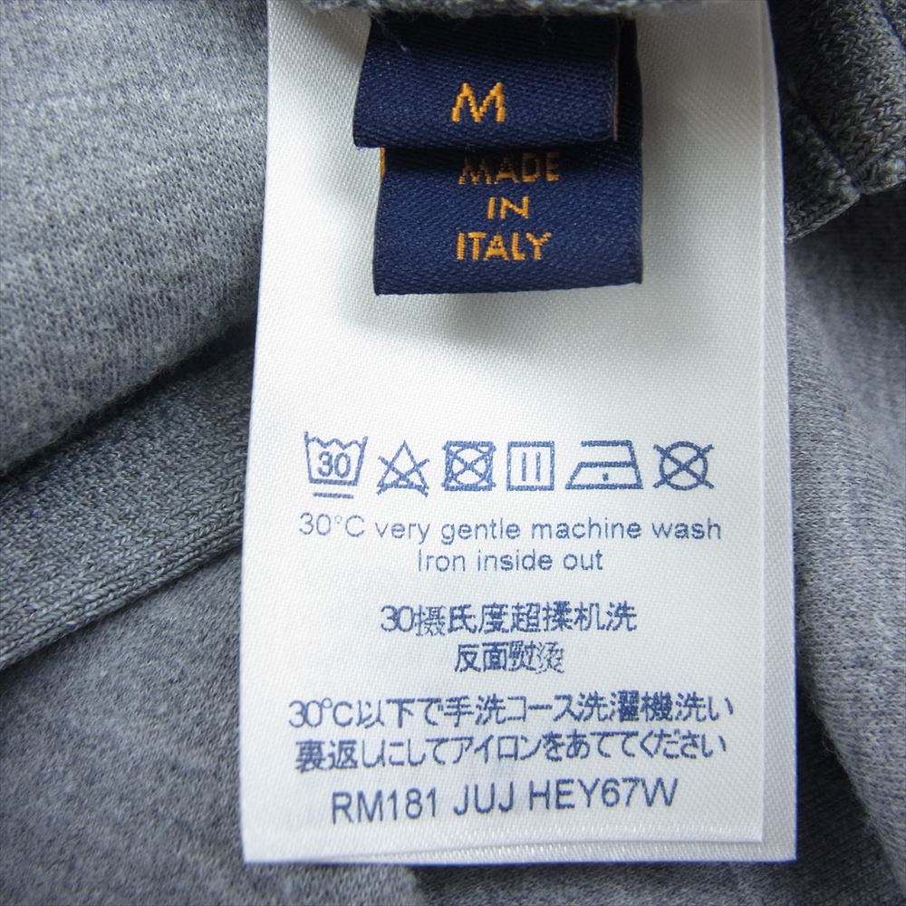 LOUIS VUITTON ルイ・ヴィトン 18AW RM181 JUJ HEY67W   アーム リフレクティブ ロゴ スウェット グレー系 M【中古】