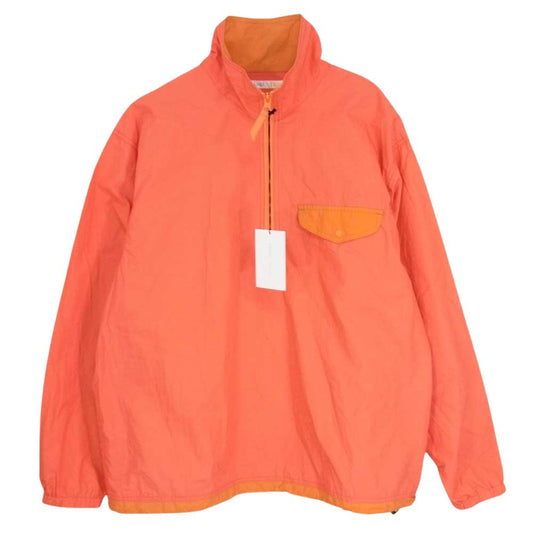 SHIPS シップス any SANSE SANSE ジップ プルオーバー シャツ ブルゾン オレンジ系 L【中古】