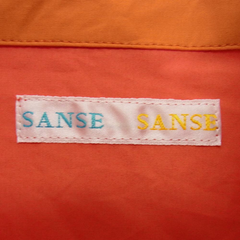 SHIPS シップス any SANSE SANSE ジップ プルオーバー シャツ ブルゾン オレンジ系 L【中古】