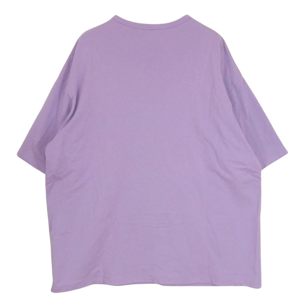 GRAPHPAPER グラフペーパー GM191-70037 Sweat S/S Oversized Tee スウェット 半袖 オーバーサイズ Tシャツ パープル系 2【中古】