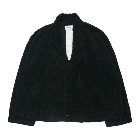 ダブレット 19AW 19AW10BL91 CORDUROY CUT-OFF JACKET コーデュロイ カットオフ ジャケット ブラック系 M【中古】