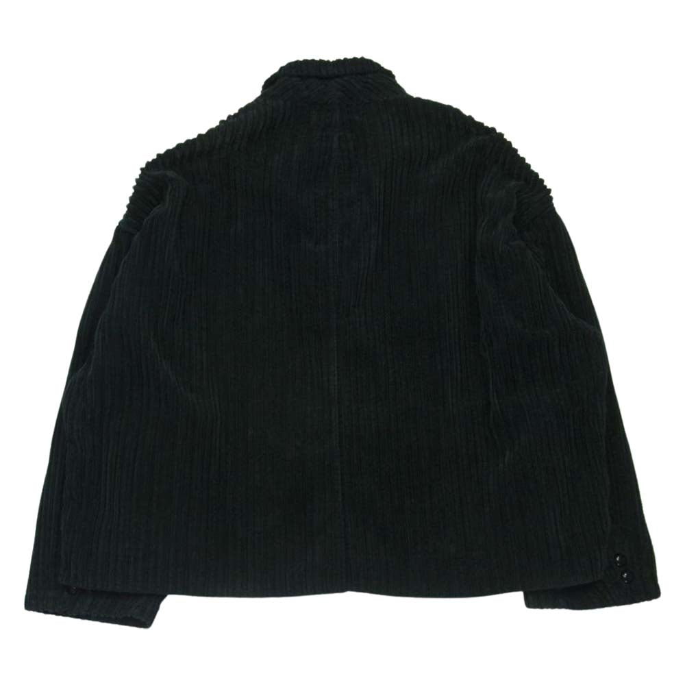 ダブレット 19AW 19AW10BL91 CORDUROY CUT-OFF JACKET コーデュロイ カットオフ ジャケット ブラック系 M【中古】