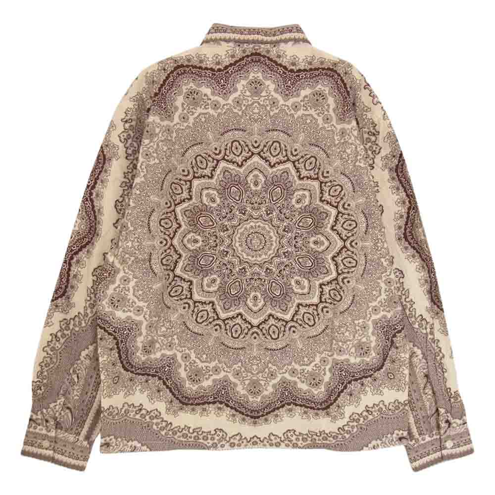 TENDERLOIN テンダーロイン T-PAISELY SHT BROWN ペイズリー オープンカラー 長袖 シャツ ブラウン ブラウン系 S【中古】