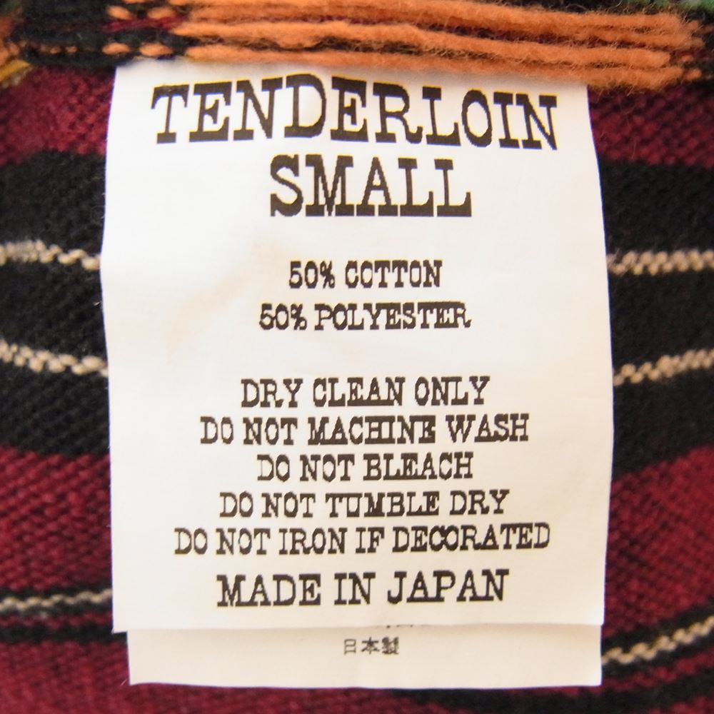 TENDERLOIN テンダーロイン GTM STAND SHT BURGUNDY ガテマラ スタンドカラー 長袖 シャツ バーガンディ エンジ系 S【美品】【中古】