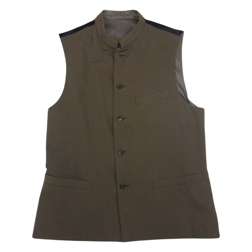 Y's Yohji Yamamoto ワイズ ヨウジヤマモト MN-V03-102 Y's for men ワイズフォーメン ジレ ベスト ヴィンテージ カーキ系 3【中古】