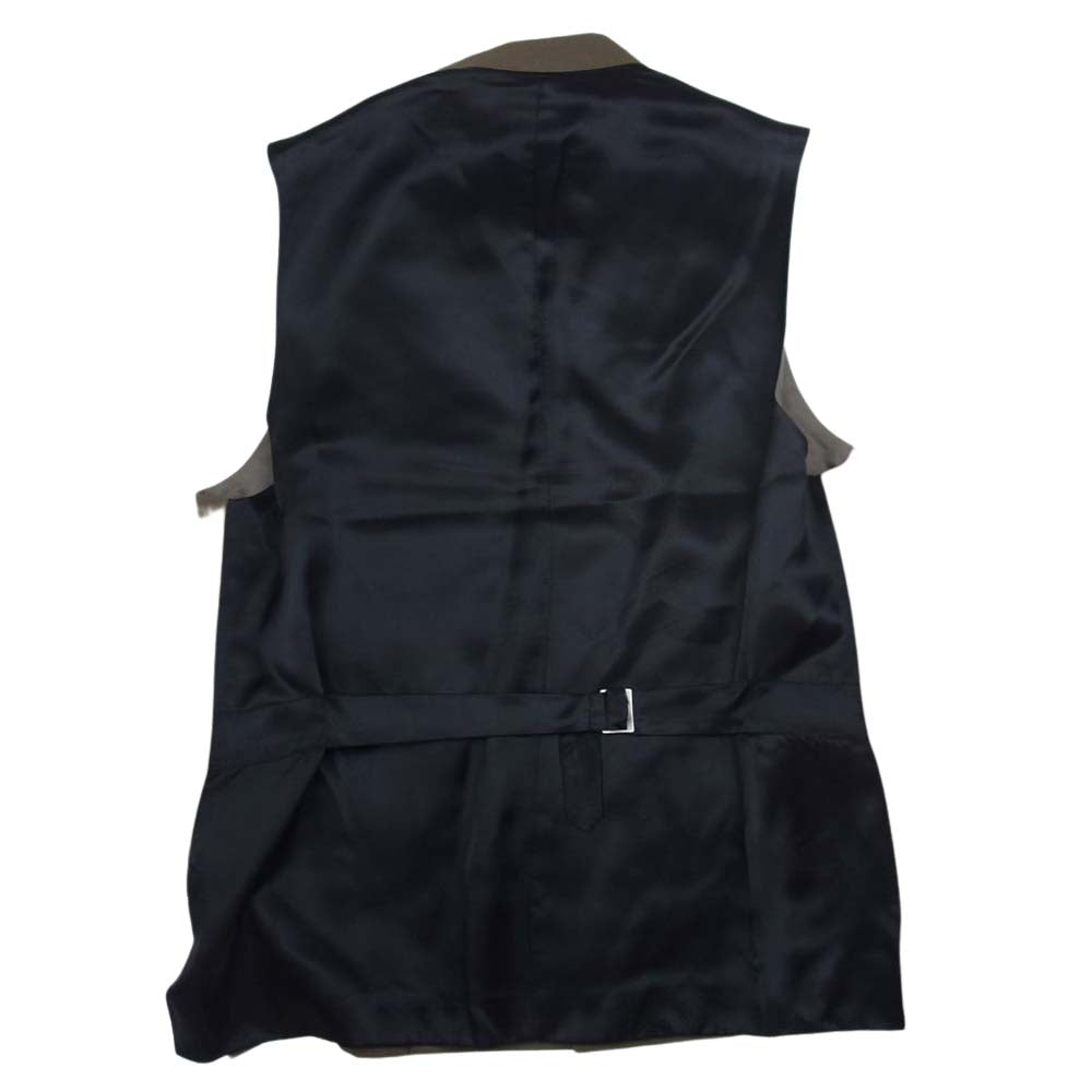Y's Yohji Yamamoto ワイズ ヨウジヤマモト MN-V03-102 Y's for men ワイズフォーメン ジレ ベスト ヴィンテージ カーキ系 3【中古】
