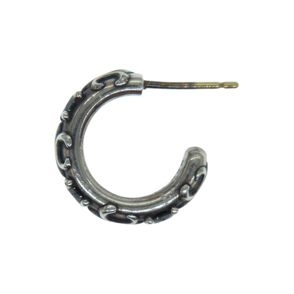 Justin Davis ジャスティンデイビス SEJ361 F.D.L.HOOP ストーン フープ ピアス シルバー系【中古】