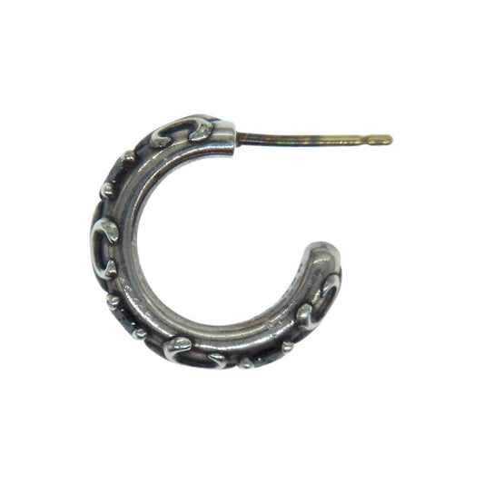 Justin Davis ジャスティンデイビス SEJ361 F.D.L.HOOP ストーン フープ ピアス シルバー系【中古】