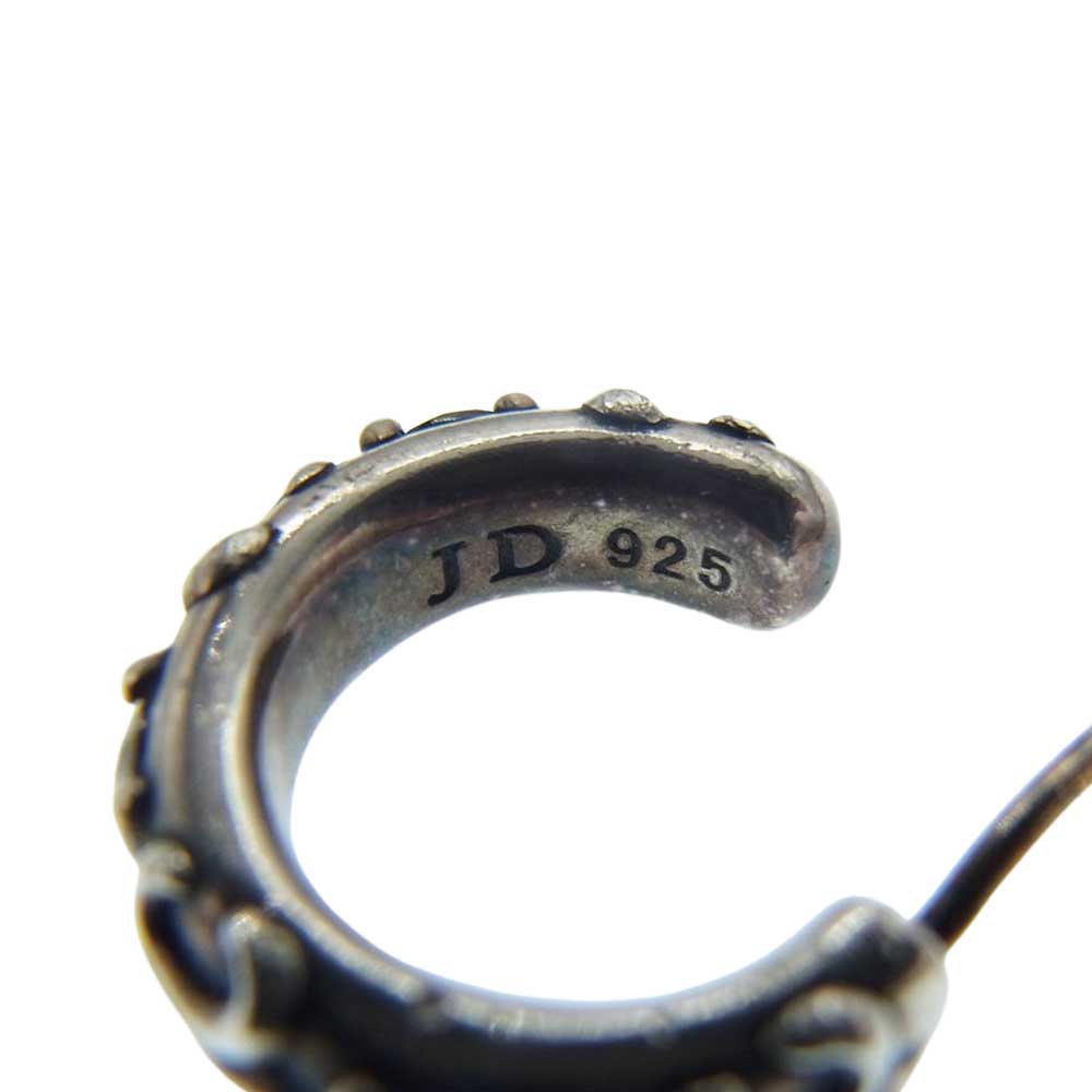 Justin Davis ジャスティンデイビス SEJ361 F.D.L.HOOP ストーン フープ ピアス シルバー系【中古】