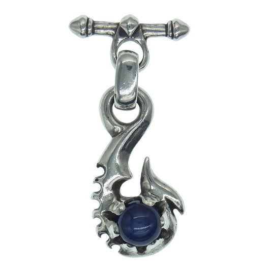 BILL WALL LEATHER ビルウォールレザー フィッシュフック ストーンカスタム Tバー ペンダントトップ シルバー系【中古】