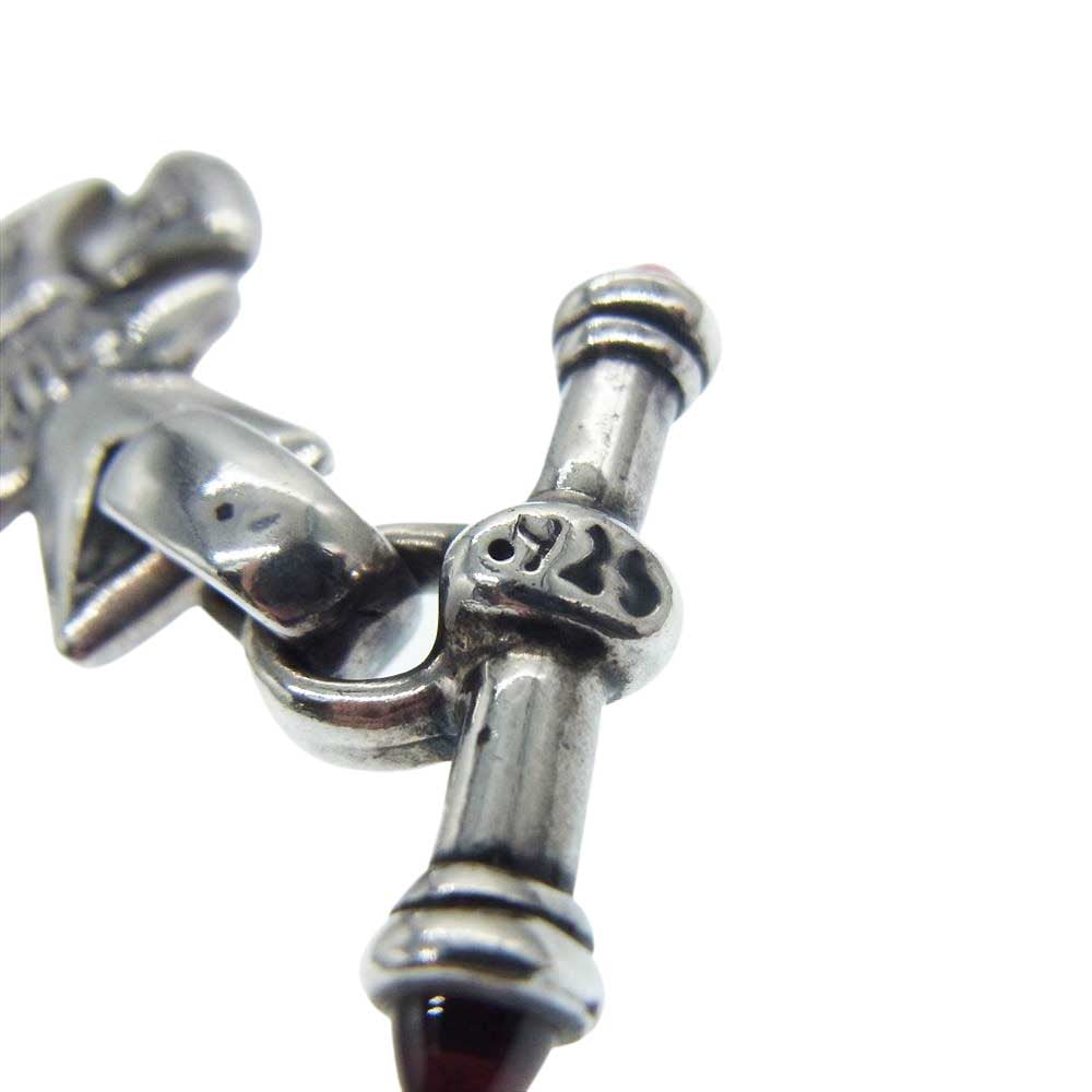 BILL WALL LEATHER ビルウォールレザー マリブクロス ペンダントトップ w/ストーンTバー シルバー系【中古】