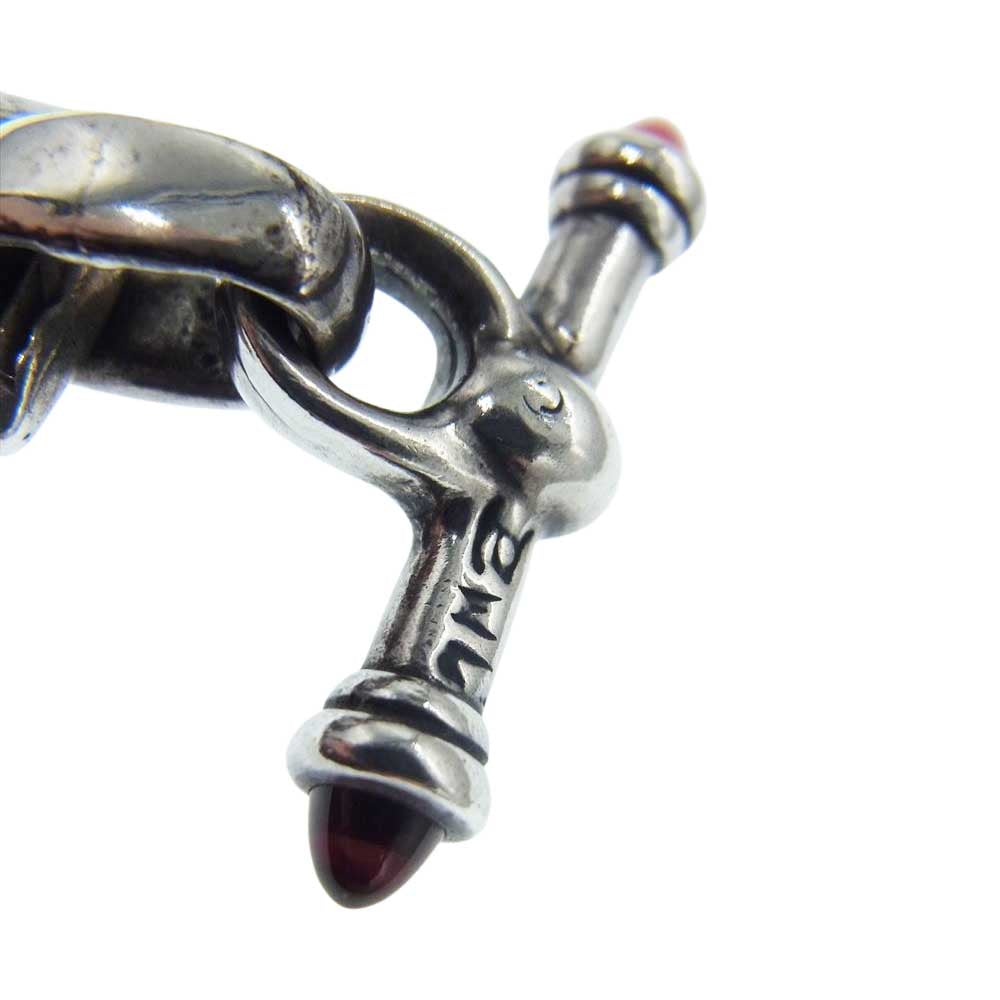 BILL WALL LEATHER ビルウォールレザー マリブクロス ペンダントトップ w/ストーンTバー シルバー系【中古】