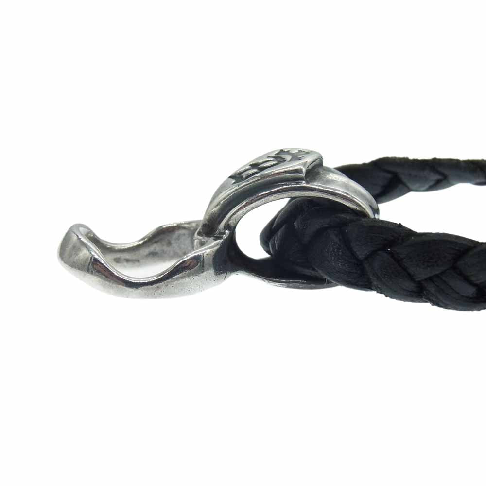 BILL WALL LEATHER ビルウォールレザー ギャランティ付属 レザーブレード Tバー ミュージシャンズ ネックレス ゴシックスライダー シルバー系【中古】