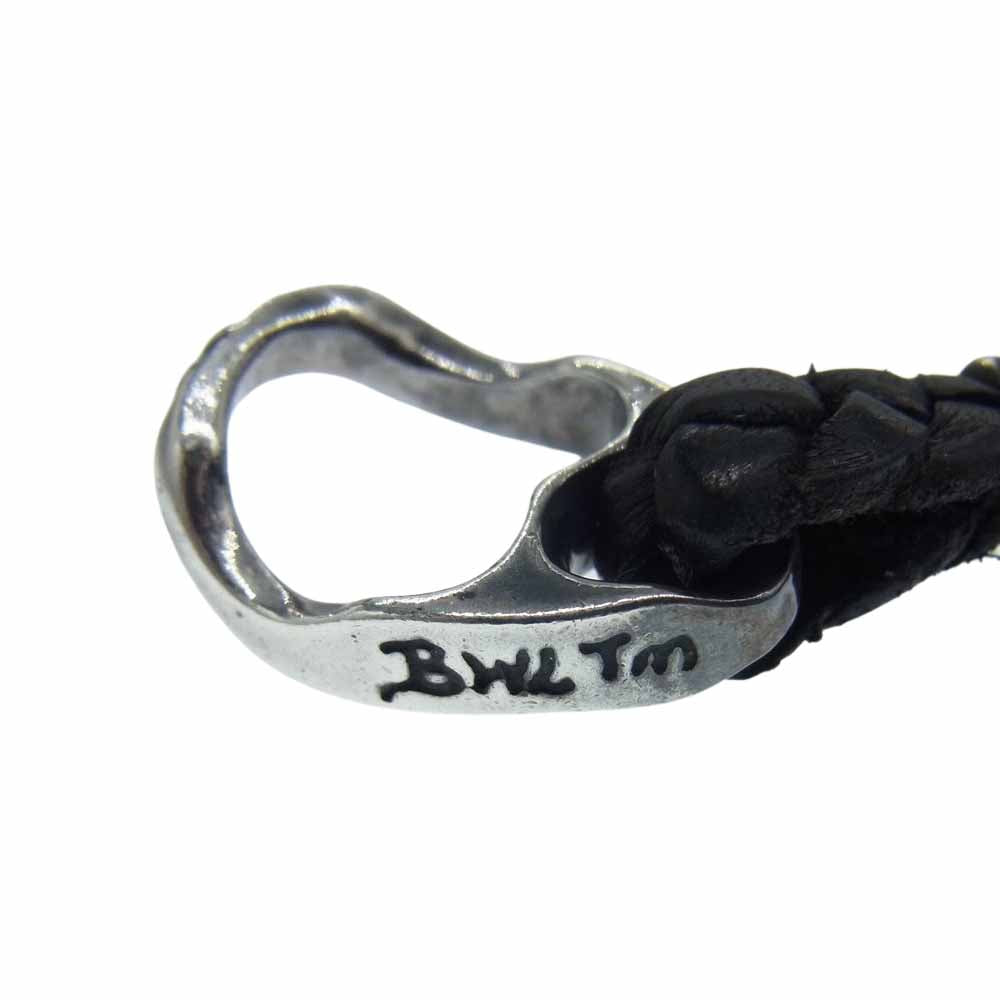 BILL WALL LEATHER ビルウォールレザー ギャランティ付属 レザーブレード Tバー ミュージシャンズ ネックレス ゴシックスライダー シルバー系【中古】