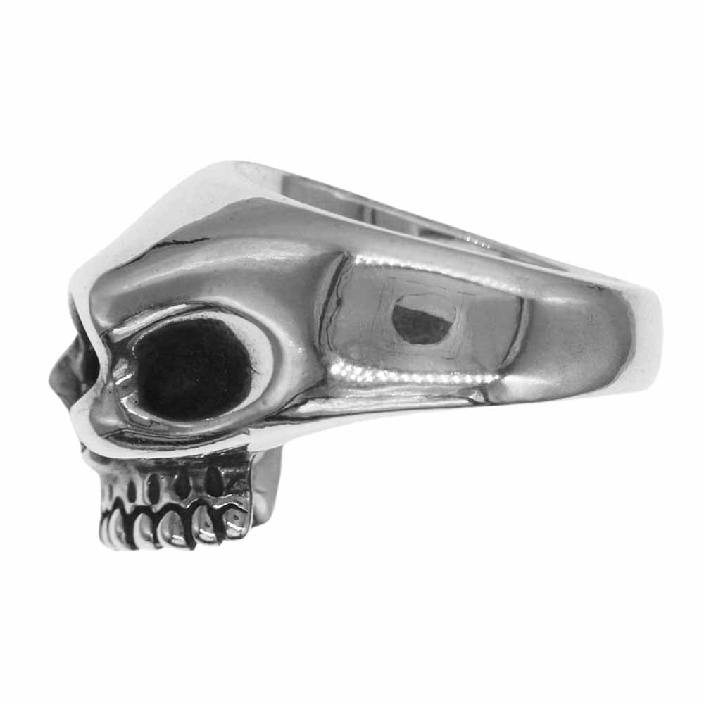 BILL WALL LEATHER ビルウォールレザー ハーフ スカル リング シルバー系 19号【中古】