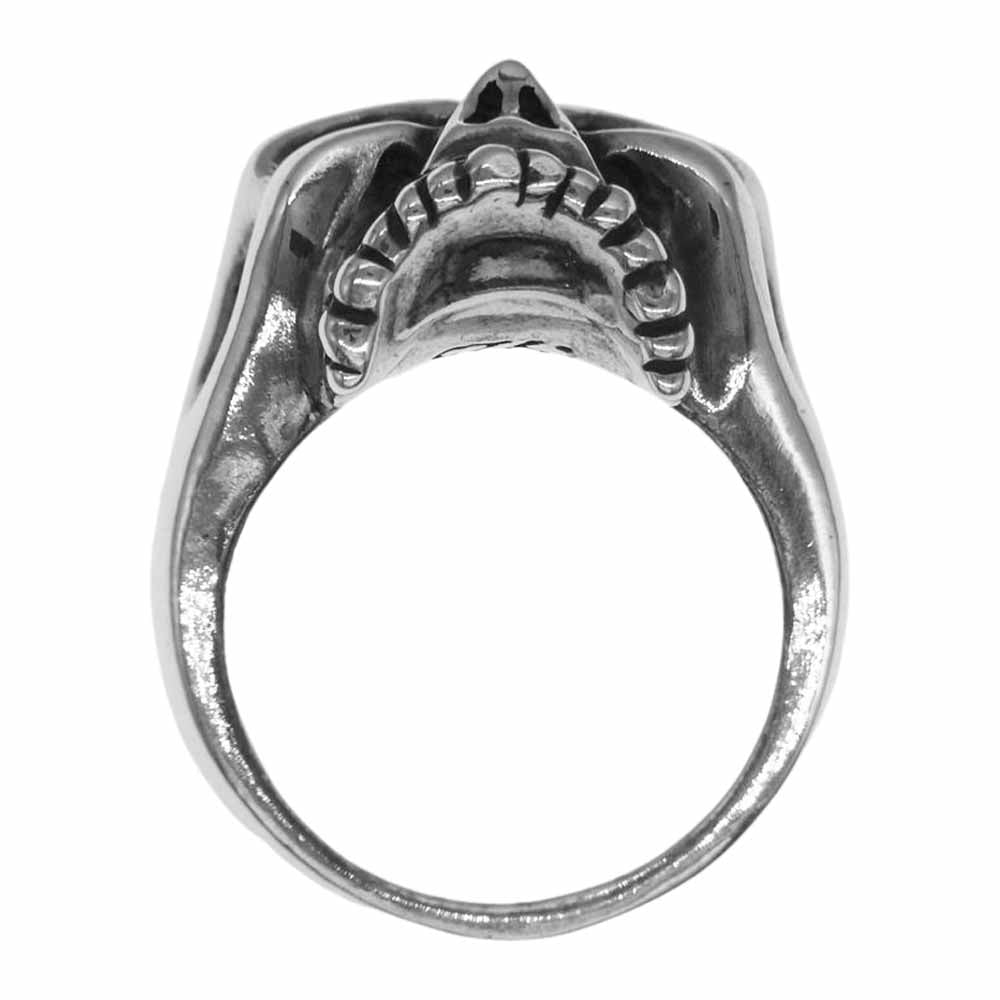 BILL WALL LEATHER ビルウォールレザー ハーフ スカル リング シルバー系 19号【中古】