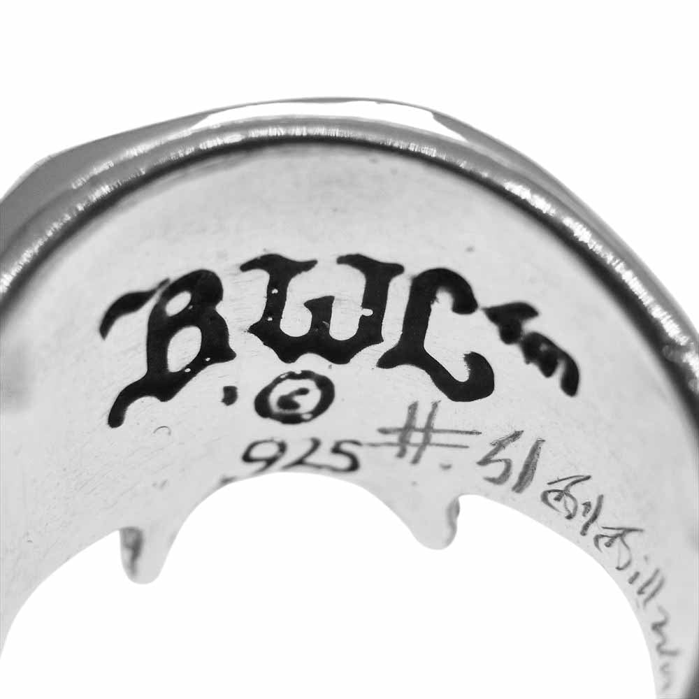 BILL WALL LEATHER ビルウォールレザー ハーフ スカル リング シルバー系 19号【中古】