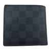 LOUIS VUITTON ルイ・ヴィトン N62664 ダミエ グラフィット ポルトフォイユ マルコ 2つ折り 財布 ブラック系【中古】