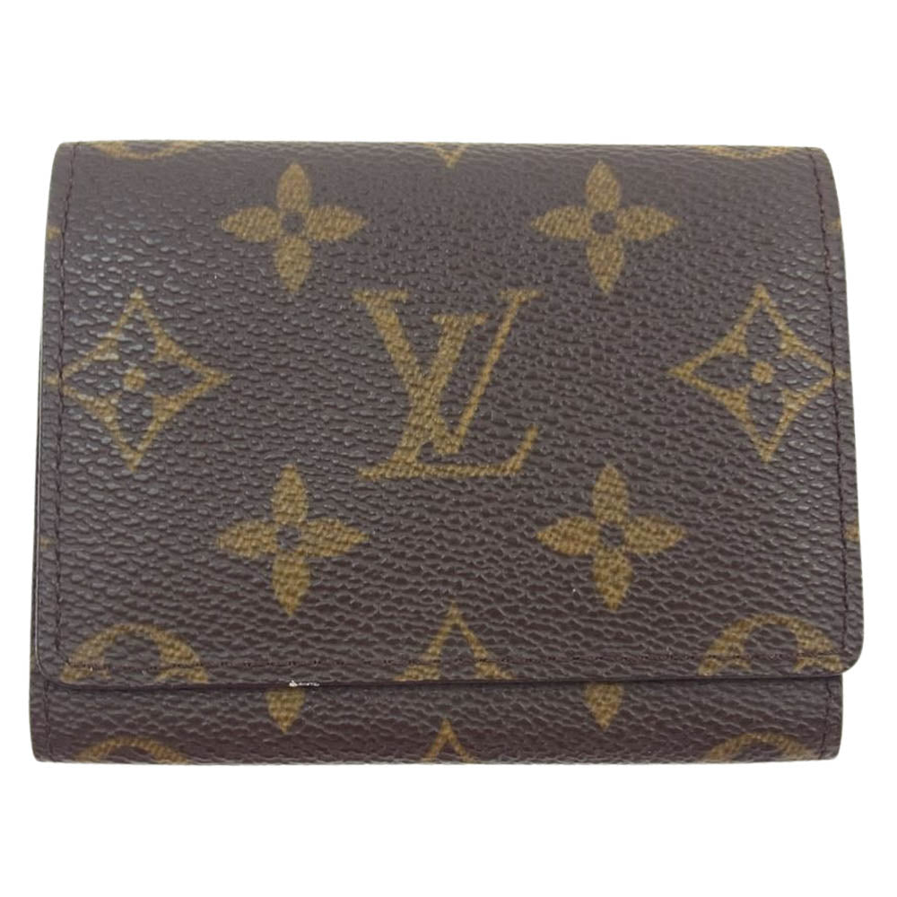 LOUIS VUITTON ルイ・ヴィトン M63801 モノグラム アンヴェロップ カルトドゥヴィジット カードケース ブラウン系【中古】