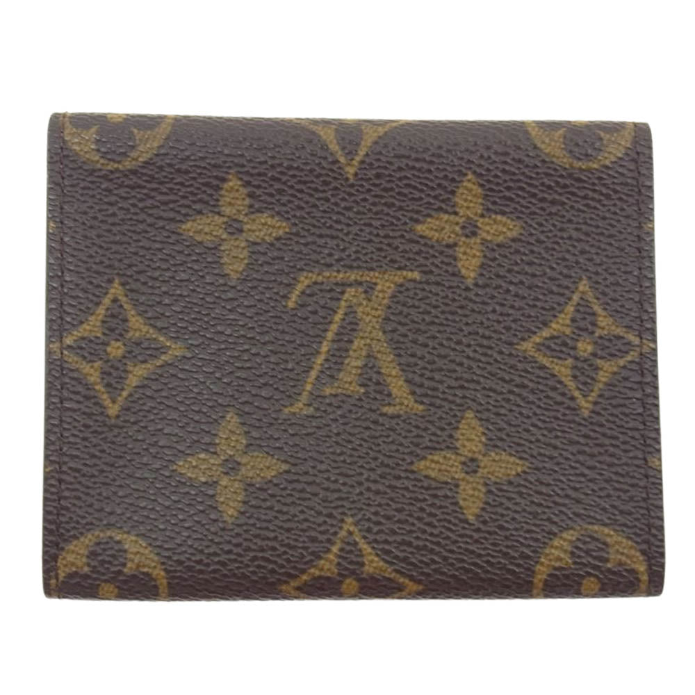 LOUIS VUITTON ルイ・ヴィトン M63801 モノグラム アンヴェロップ カルトドゥヴィジット カードケース ブラウン系【中古】