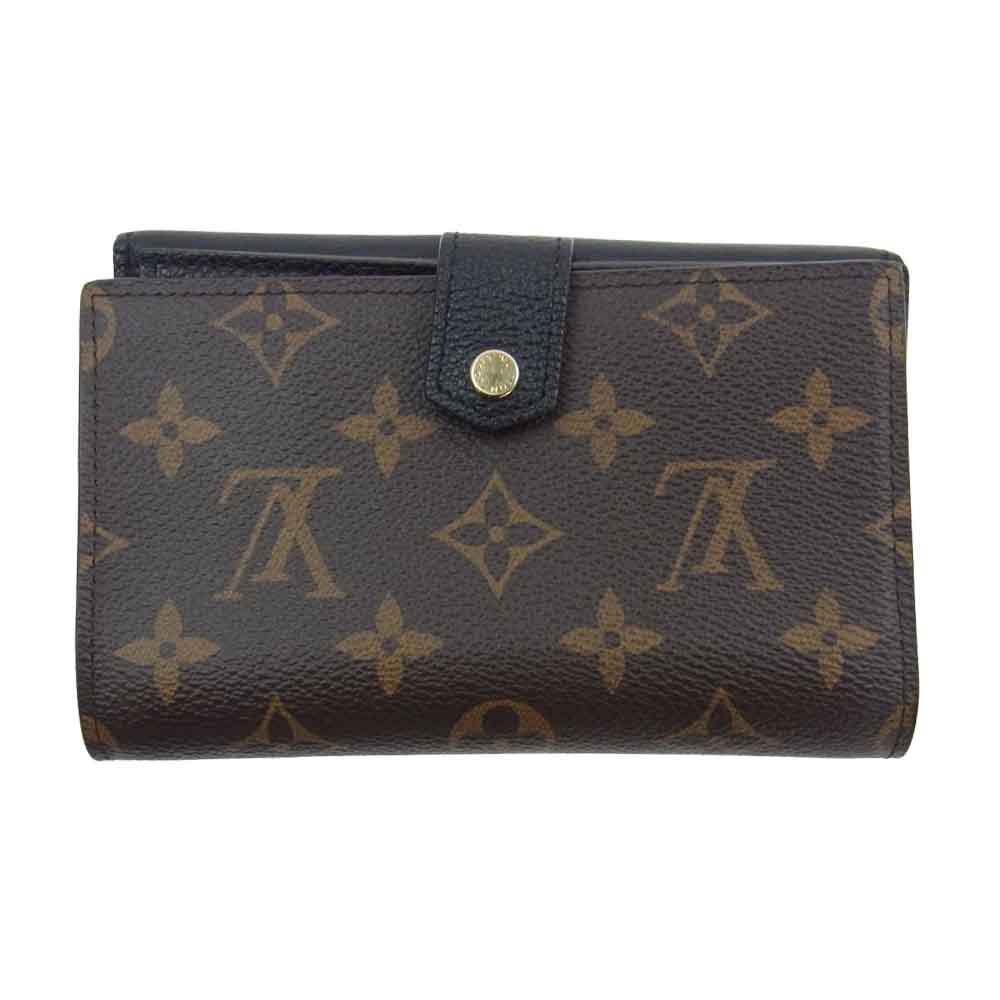 LOUIS VUITTON ルイ・ヴィトン M60990 モノグラム マカサー ポルトフォイユ パラスコンパクト 財布 ブラウン系 ブラック系【中古】