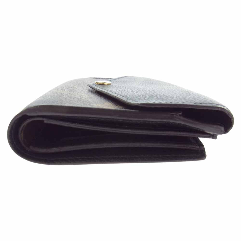 LOUIS VUITTON ルイ・ヴィトン M60990 モノグラム マカサー ポルトフォイユ パラスコンパクト 財布 ブラウン系 ブラック系【中古】