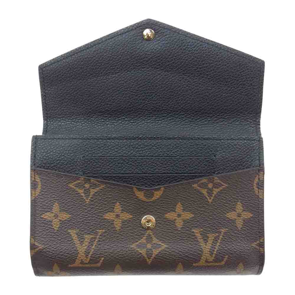 LOUIS VUITTON ルイ・ヴィトン M60990 モノグラム マカサー ポルトフォイユ パラスコンパクト 財布 ブラウン系 ブラック系【中古】