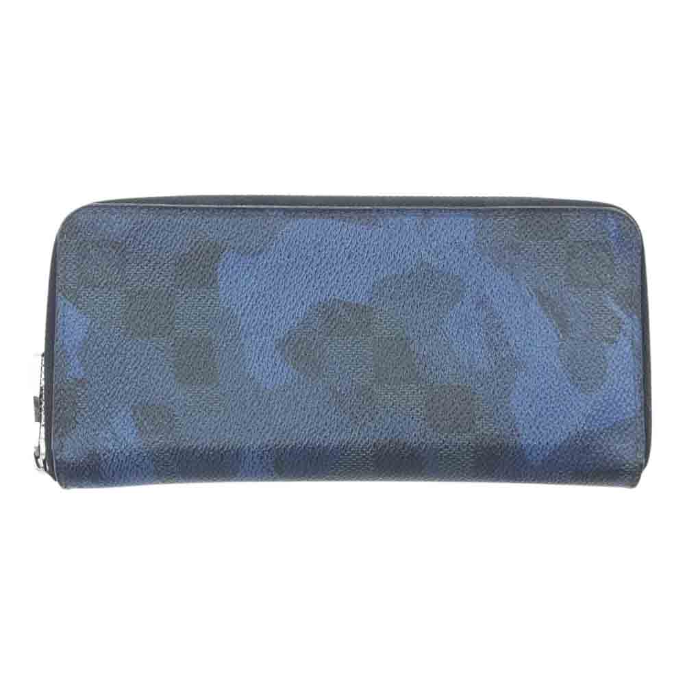 LOUIS VUITTON ルイ・ヴィトン N63293 ダミエ コバルト ジッピーウォレット ヴェルティカル ラウンドジップ ウォレット 財布 ブルー系【中古】