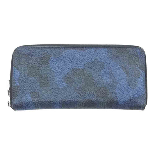 LOUIS VUITTON ルイ・ヴィトン N63293 ダミエ コバルト ジッピーウォレット ヴェルティカル ラウンドジップ ウォレット 財布 ブルー系【中古】